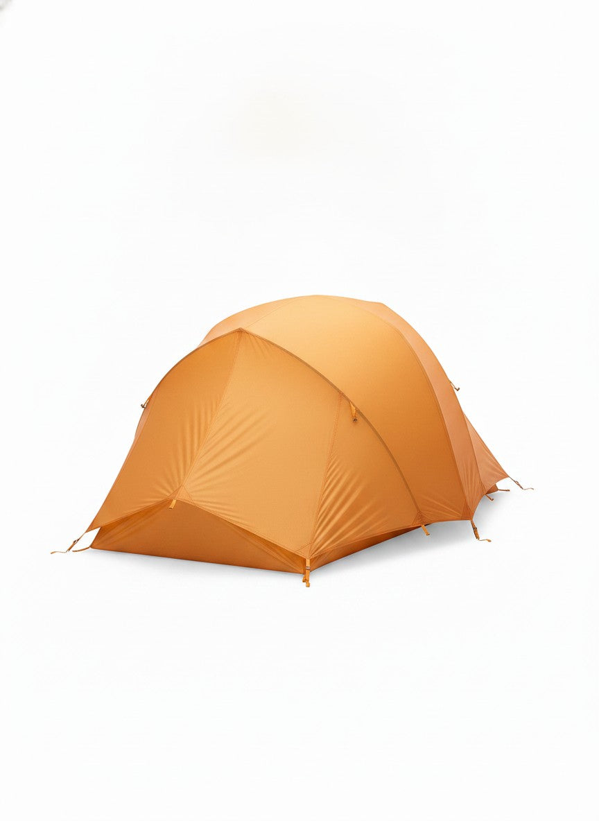 Orange Backpacking Tunnel Tent