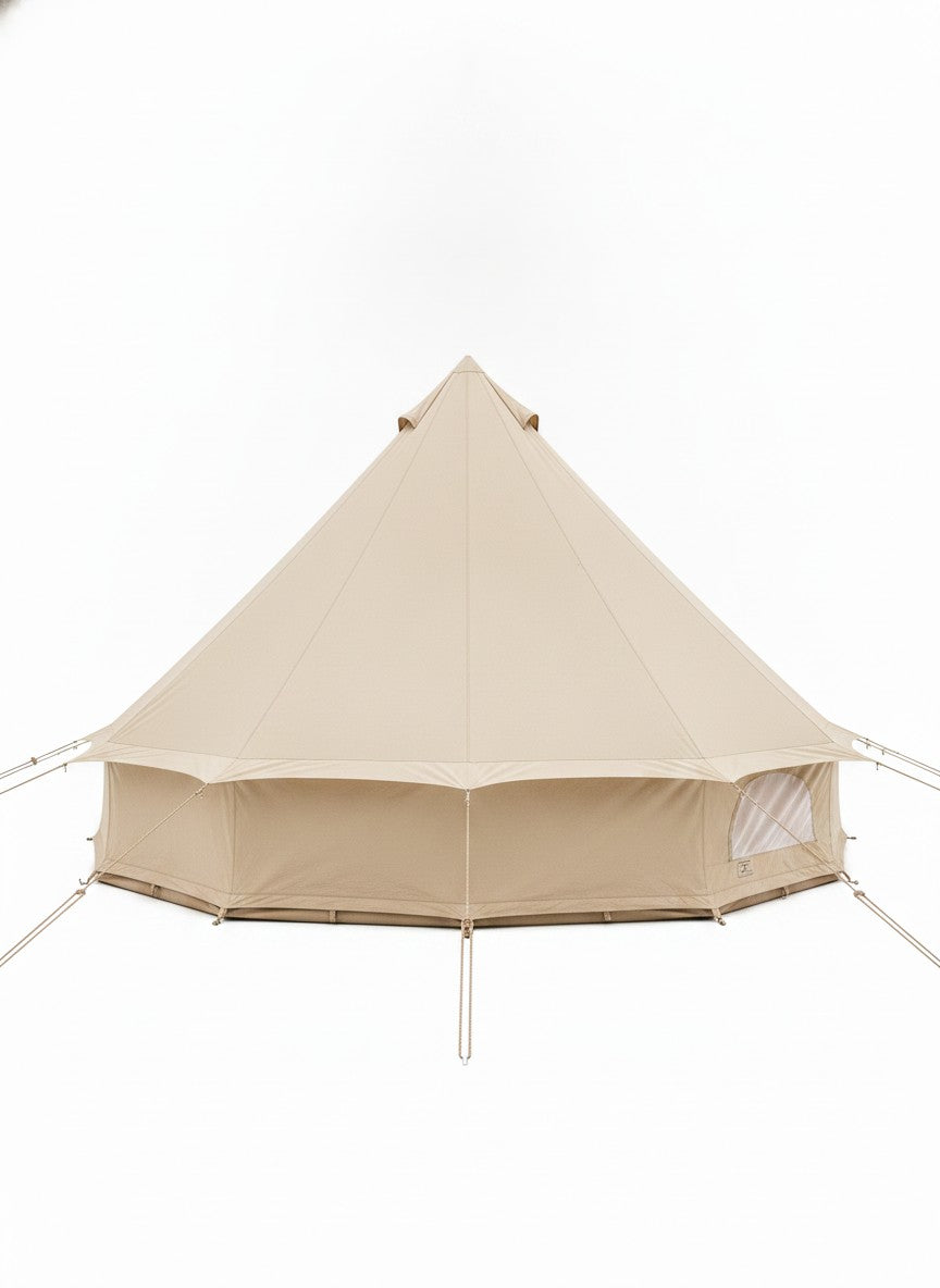 Beige Canvas Bell Glamping Tent