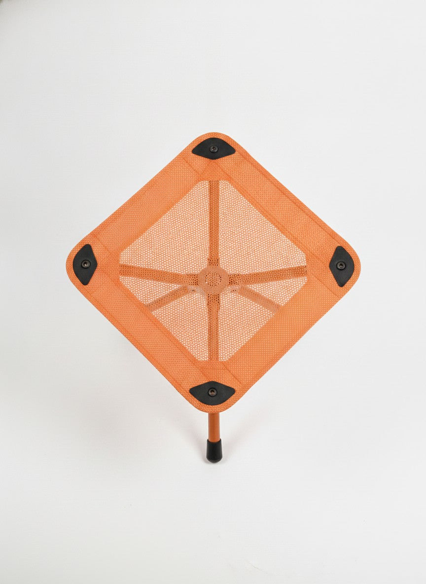 Orange Tripod Camp Stool Chair
