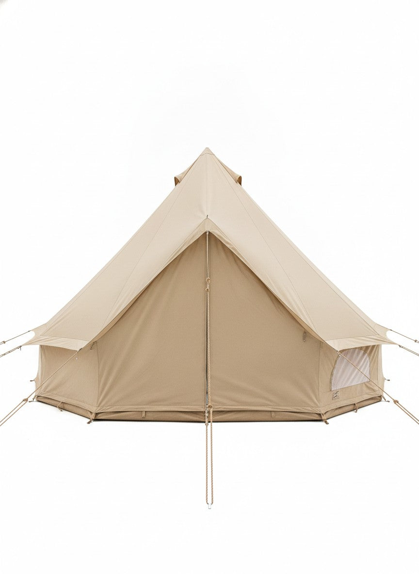 Beige Canvas Bell Glamping Tent