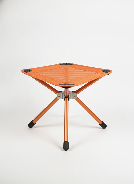 Orange Tripod Camp Stool Chair