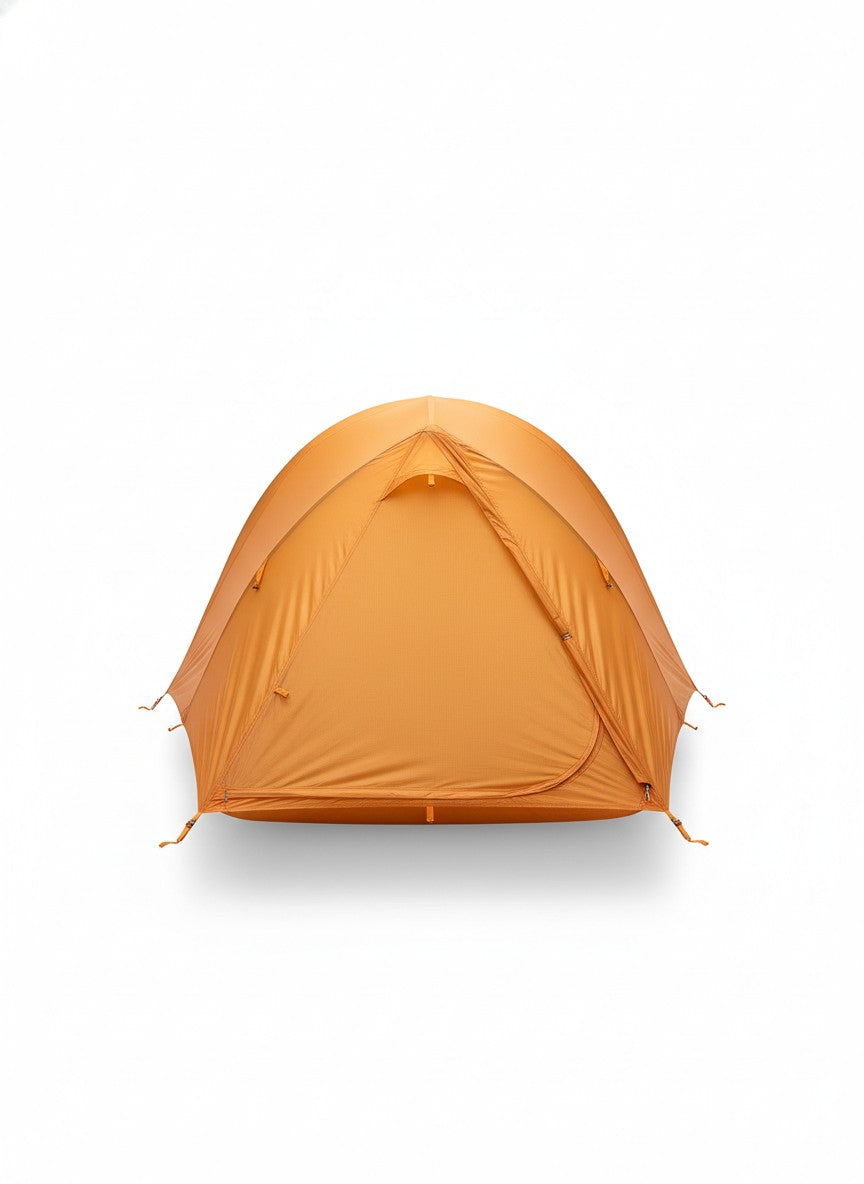 Orange Backpacking Tunnel Tent